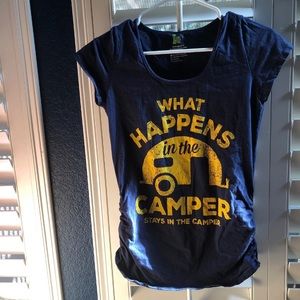 Navy blue vintage inspired maternity top